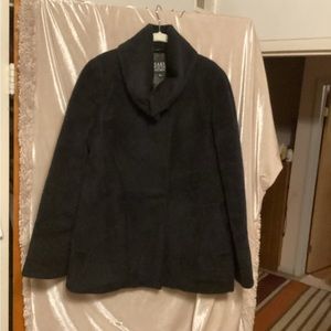 - SAKS FIFTH AVENUE Alpaca and wool JACKET SZ L # WINTER # TRAVEL # CLASSY